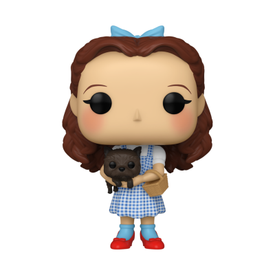 Figura Funko Pop da Dorothy de O Mágico de Oz com vestido azul e sapatos vermelhos