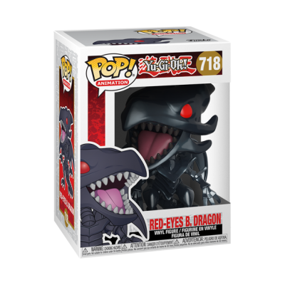 Figura Funko Pop! Yu-Gi-Oh! Red-Eyes B. Dragon em embalagem de vinil