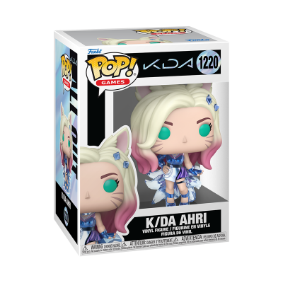 Funko Pop! Games K/DA Ahri vinil na caixa com janela transparente