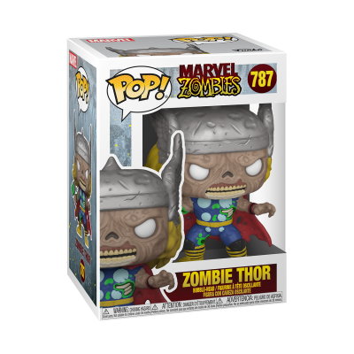 Figura Pop! Marvel Zombies Zombie Thor na caixa