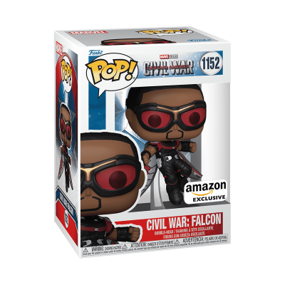 Funko Pop! Civil War Falcon na embalagem
