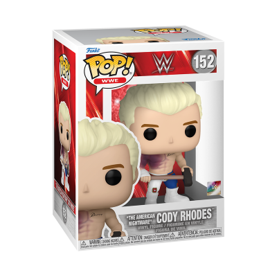 Figura Funko Pop! de Cody Rhodes em caixa