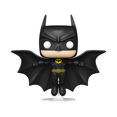 Figura do Batman estilizada com capa e cinto amarelo