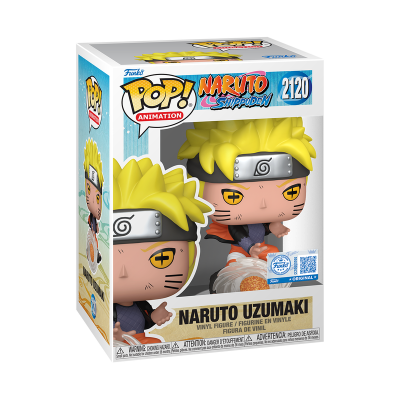 Figura Funko Pop! Naruto Uzumaki animada em embalagem branca