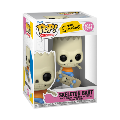 Figura de vinil Skeleton Bart dos Simpsons na embalagem