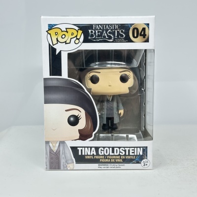 Figurinha de vinil Tina Goldstein do Fantastic Beasts na embalagem POP!