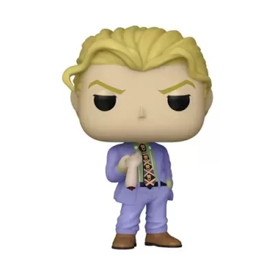Figura Funko Pop vinil com fato lilás e gravata preta colorida