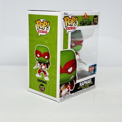 Figura POP! Raphael das Teenage Mutant Ninja Turtles em caixa transparente