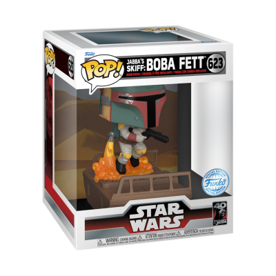 Figura Funko Pop! Boba Fett número 623 em caixa de embalagem Star Wars
