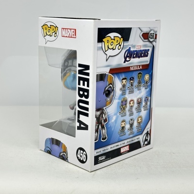 Caixa Funko Pop! Nebula Marvel Avengers nº 456 com janela transparente