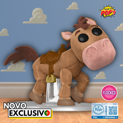 Funko Pop do cavalo Bullseye com textura aveludada