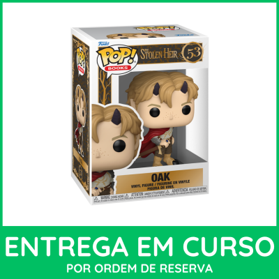 Figura Funko POP Oak número 53 embalada em caixa branca com detalhes em dourado e preto