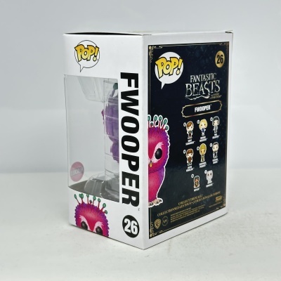 Caixa do Funko Pop! Fwooper Fantastic Beasts com janela de plástico