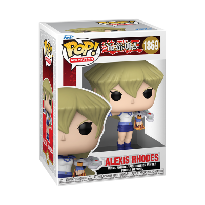 Boneco Funko Pop! Alexis Rhodes de Yu-Gi-Oh! em caixa original