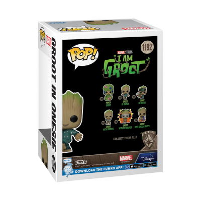 Caixa Funko Pop! I AM GROOT 1192 com imagem do boneco Groot