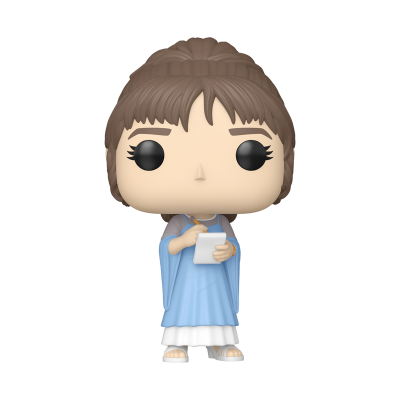 Figura Funko Pop com túnica azul e prancheta