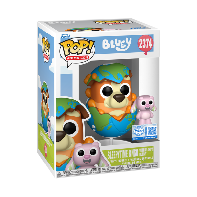 Caixa Funko Pop! Bluey Sleepytime Bingo com Floppy Bunny
