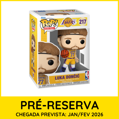 Funko Pop! vinil de Luka Dončić com uniforme amarelo Lakers 77