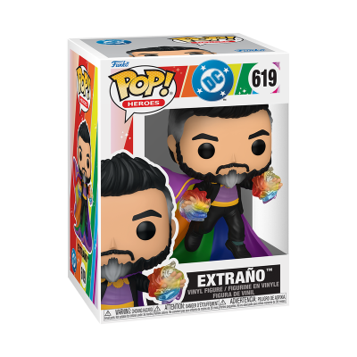 Figura Funko Pop Extraño da DC Comics em embalagem
