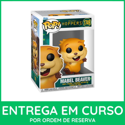 Figura de vinil Funko Pop! Mabel Beaver na embalagem