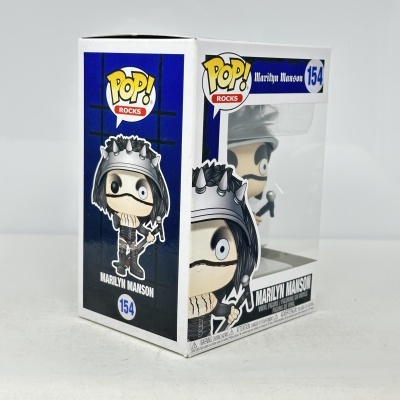 Figura de vinil POP! Rocks Marilyn Manson dentro de caixa branca com janela transparente