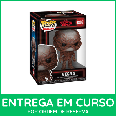 Caixa Funko Pop! Vecna Stranger Things 1806 com figura de vinyl dentro