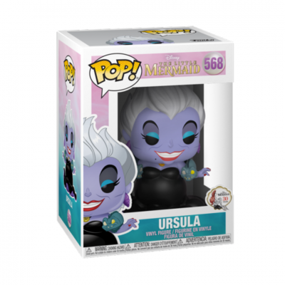 Figurina Pop! Vinyl da Úrsula em caixa com janela transparente