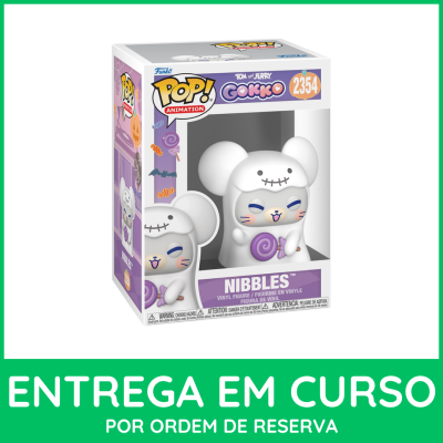 Figura Funko Pop! de Nibbles de Tom and Jerry na caixa