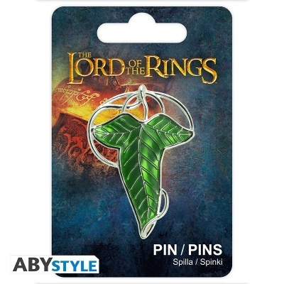 Pin metálico de folha verde THE LORD OF THE RINGS em cartão ABYSTYLE