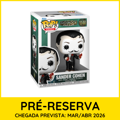 Funko Pop! Games Bioshock Sander Cohen boneco vinil na caixa