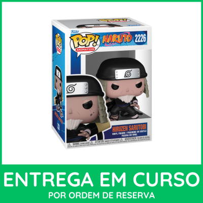 Funko Pop Hiruzen Sarutobi Naruto figura em vinil na caixa