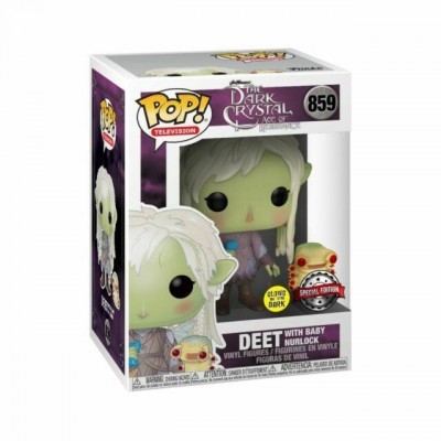 Funko Pop! Deet with Baby Nurlock da série The Dark Crystal Age of Resistance na caixa