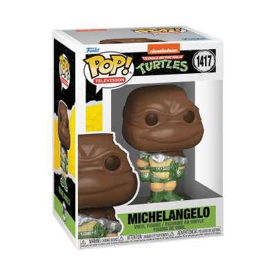 Figura Funko Pop! Michelangelo das Tartarugas Ninja em caixa