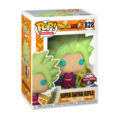 Figura Pop! Animation Dragon Ball Super Super Saiyan Kefla na caixa