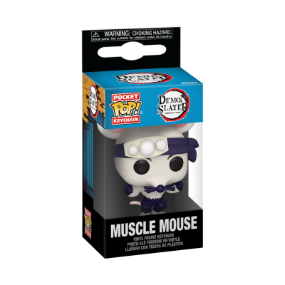 Chaveiro Funko Pop Muscle Mouse Demon Slayer em caixa