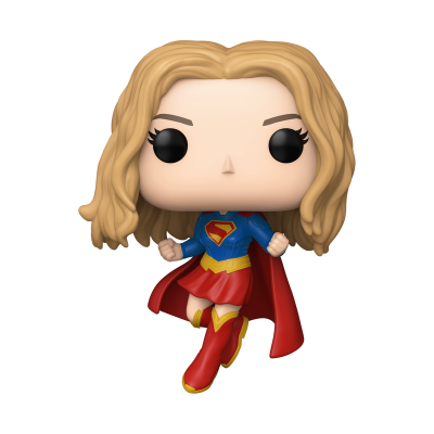Figura colecionável da Supergirl estilo Funko Pop com roupa de super-heroína
