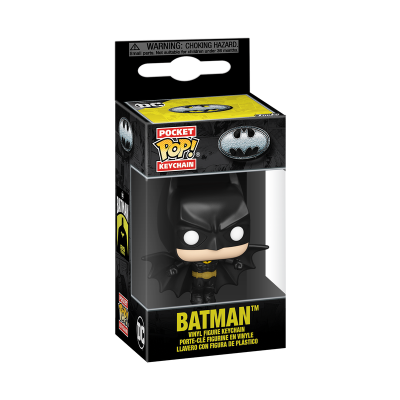 Chaveiro Funko Pop do Batman em vinil, na caixa
