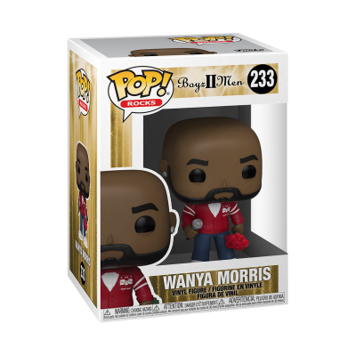 Boneco Funko Pop! Rocks Wanya Morris da Boyz II Men na caixa