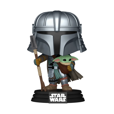 Figura vinil Mandaloriano e Baby Yoda Star Wars