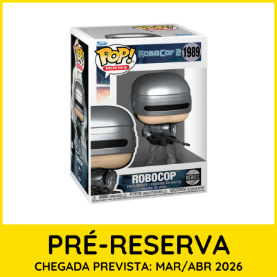 Figura de vinil Funko Pop! RoboCop 1989 em caixa de exposição