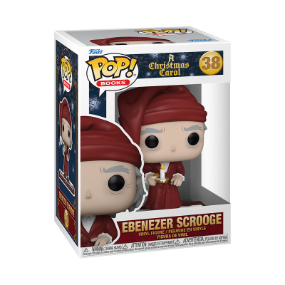 Figura Funko Pop! Ebenezer Scrooge em caixa de vidro