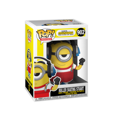 Figura Funko Pop! Roller Skating Stuart dos Minions na caixa