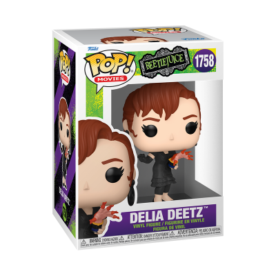 Boneco Pop! Movies de vinil Delia Deetz na caixa
