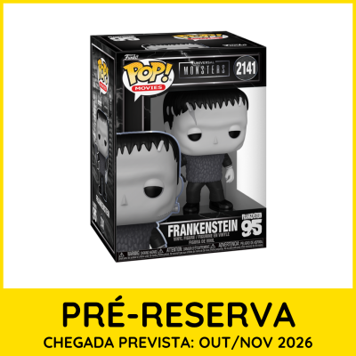Figura Funko Pop! Frankenstein Universal Monsters em caixa com janela transparente