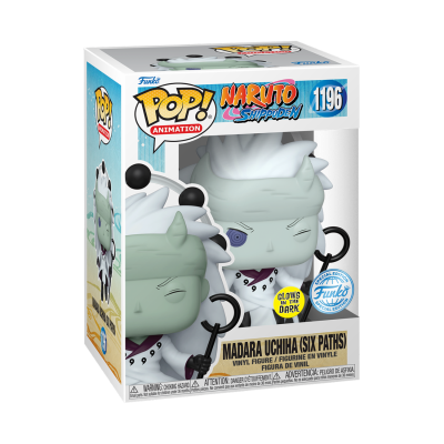 Funko Pop! Madara Uchiha (Six Paths) Naruto Shippuden, figura de vinil com chaveiro em caixa transparente