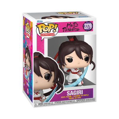 Figura Funko POP! Animation Hells Paradise número 2279 Sagiri em caixa colorida