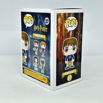 Embalagem de boneco Funko Pop! Harry Potter nº 27 com ilustração do personagem e detalhes da coleção