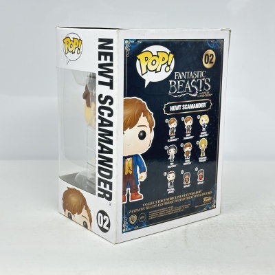 Caixa de Funko Pop! Newt Scamander da coleção Fantastic Beasts número 02
