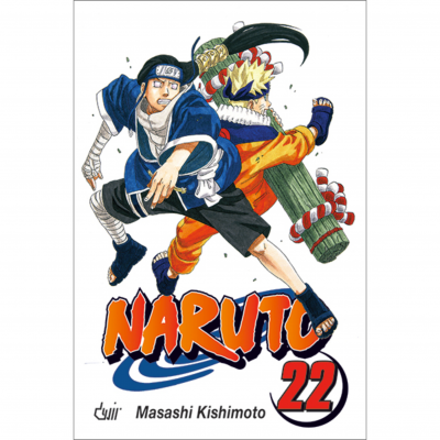 Capa do manga Naruto volume 22 com dois personagens ninja e título em destaque.