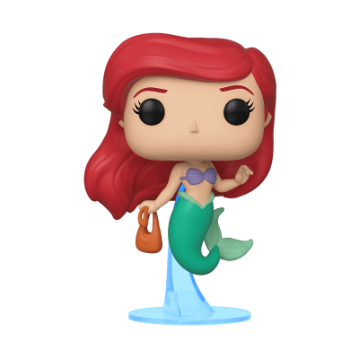 Figura Funko Pop da pequena sereia com cauda verde e cabelo vermelho